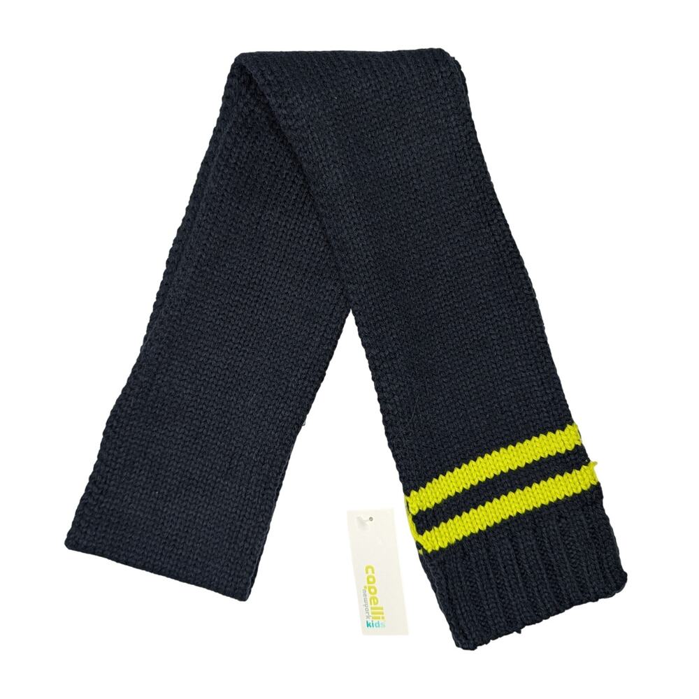 Capelli of New York Boys Navy Stripe Knit Scarf - Picture 5 of 5